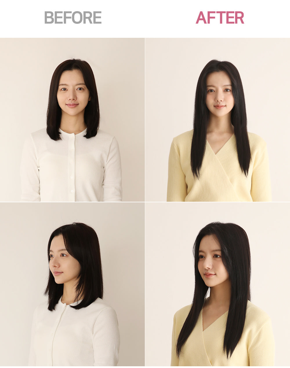 4 Pieces Clip In Hair Extension Straight