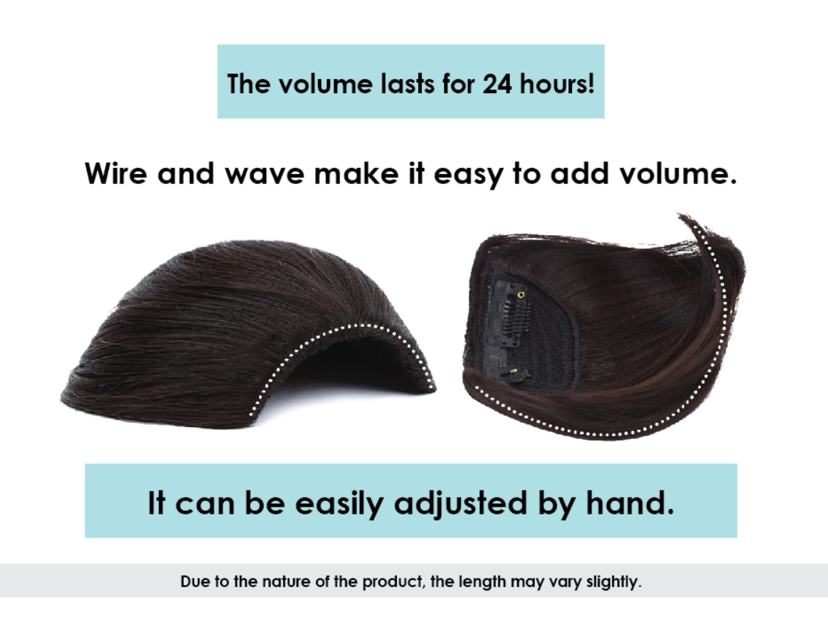 Clip In Hair Volumizer Short 13cm (5.1 Inch )